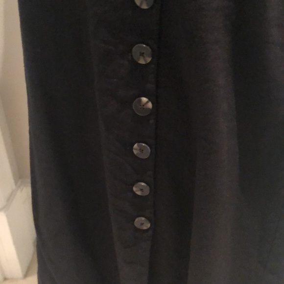 Madewell linen-blend button wrap midi dress - Picture 8 of 9